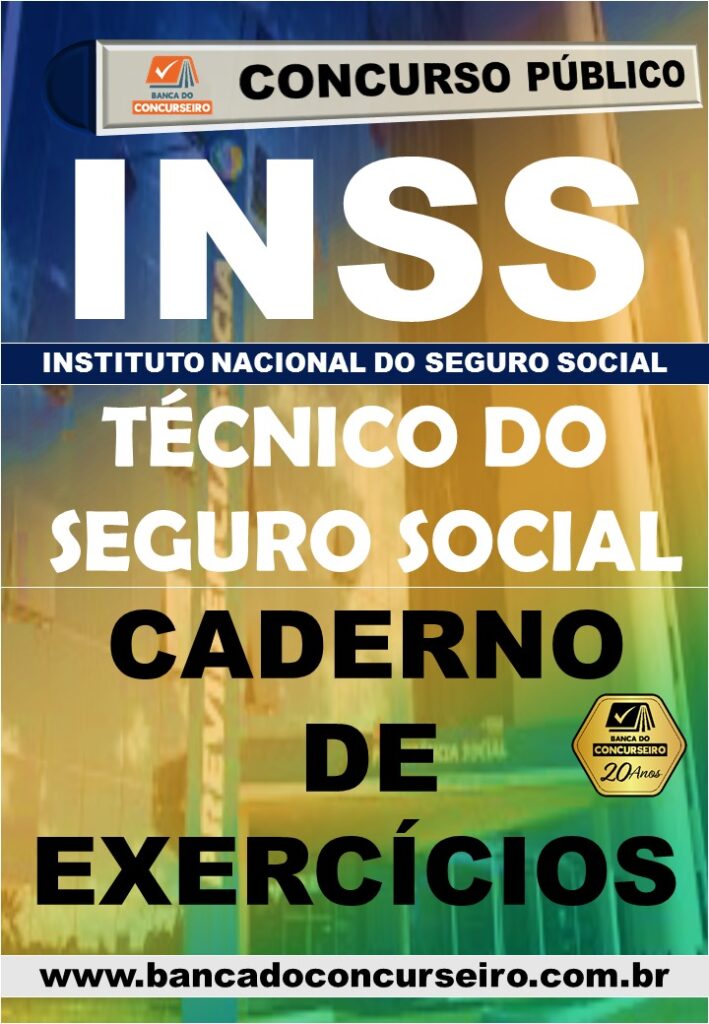 Caderno de simulados INSS + Última prova + Mapas mentais Português