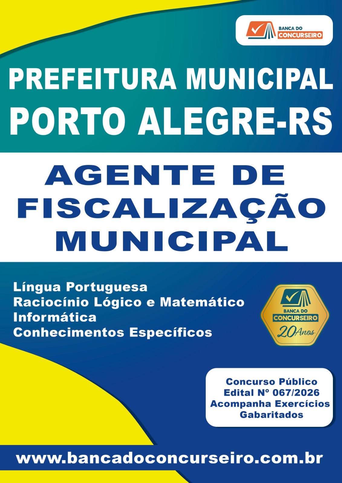 Apostila Concurso Agente de Fiscalização Municipal Prefeitura de Porto Alegre/RS